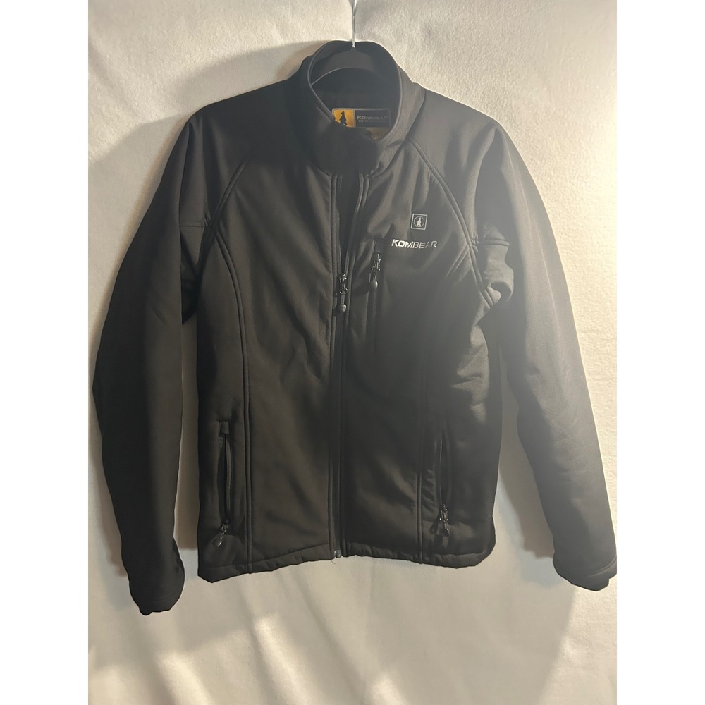 Kombear C8 Heat System Mens Softshell Heated‎ Jacket Black Full Zip Size Medium